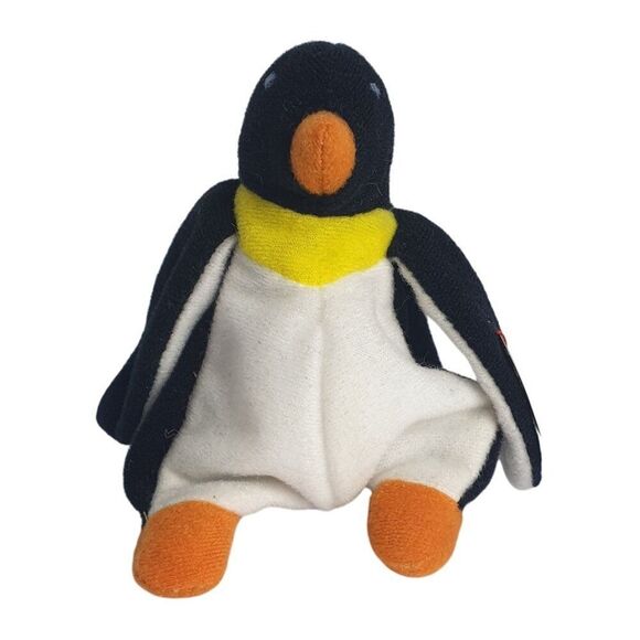 Vintage Ty WADDLE The Penguin Teenie Beanie Babies 5" Plush 1993 Stuffed Toy - Picture 1 of 8